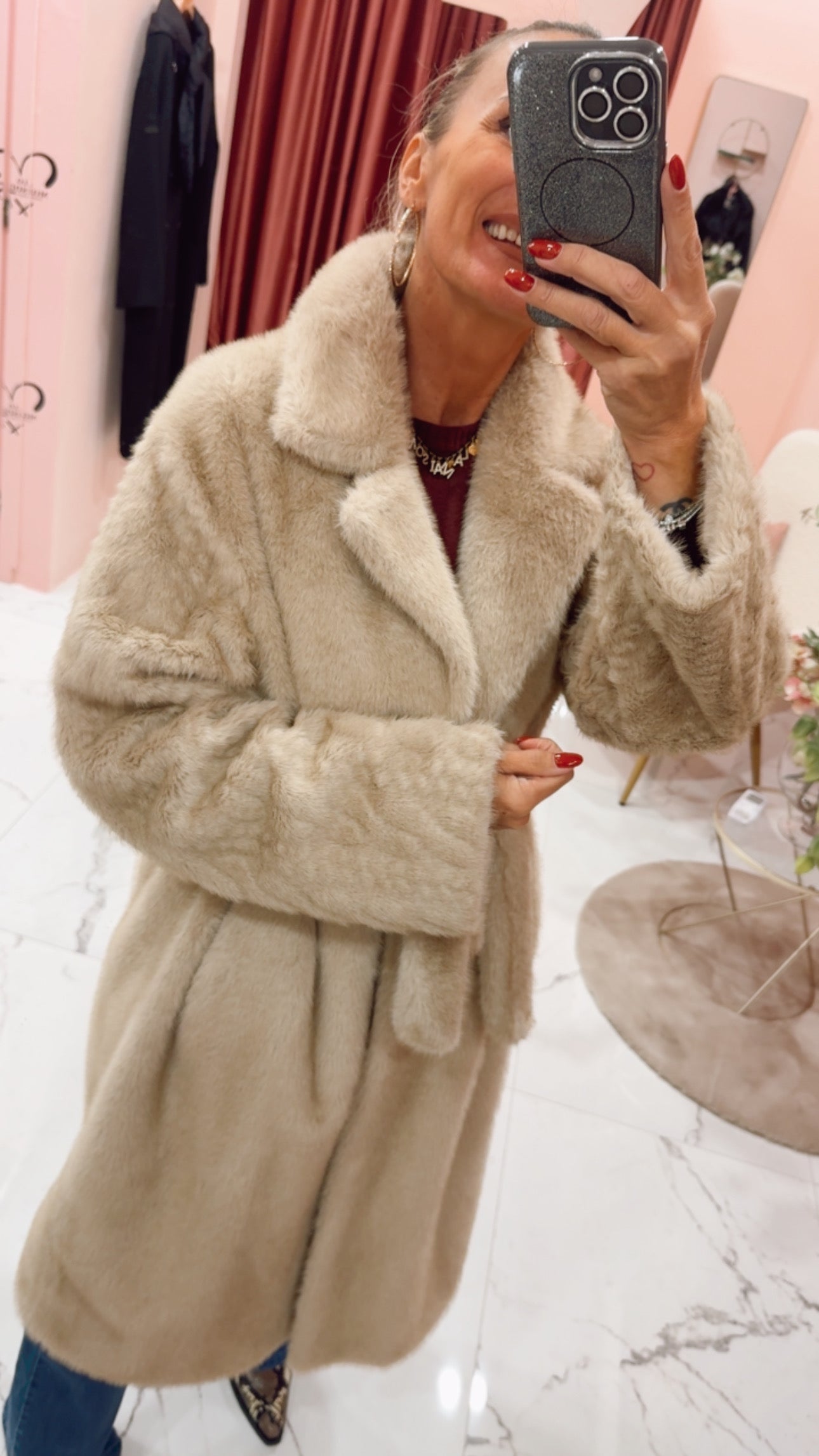 Pelliccia ecologica lunga vicolo