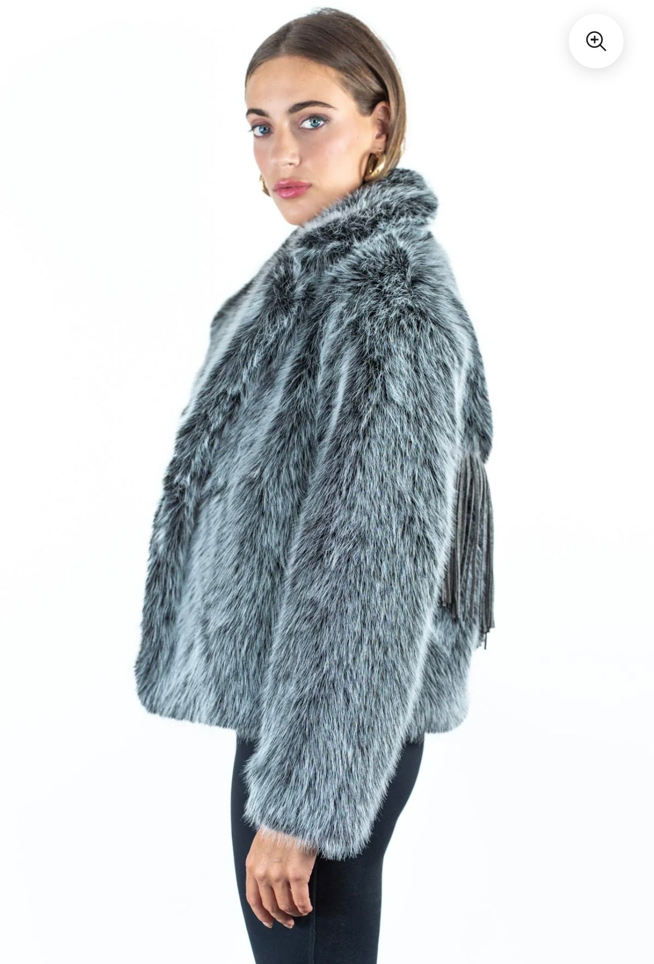 Pelliccia eco frange