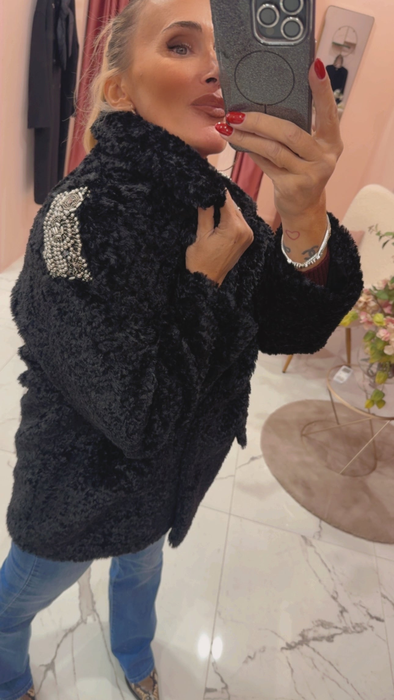 Giaccone eco con applicazioni