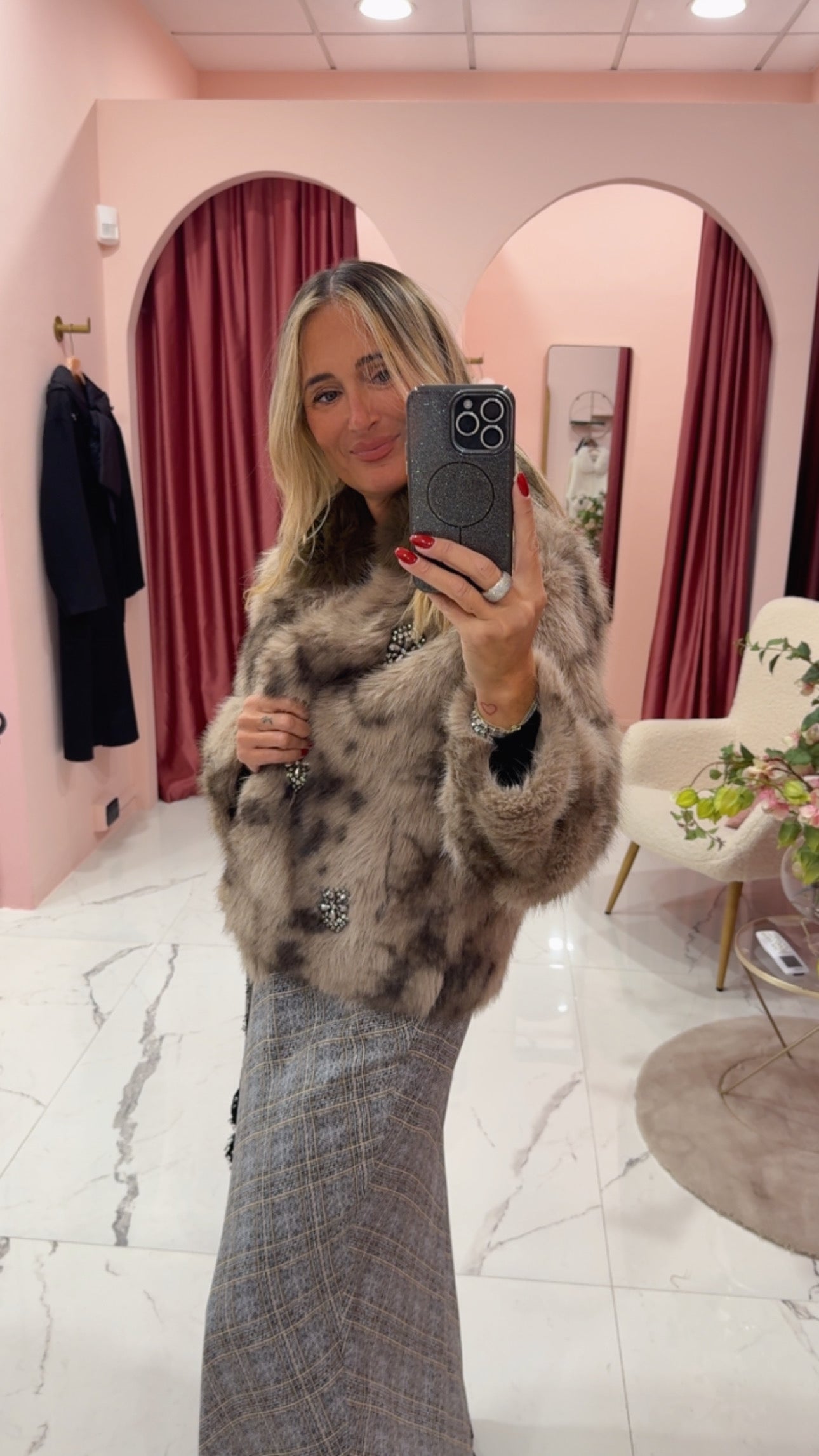 Giubbotto eco pelliccia