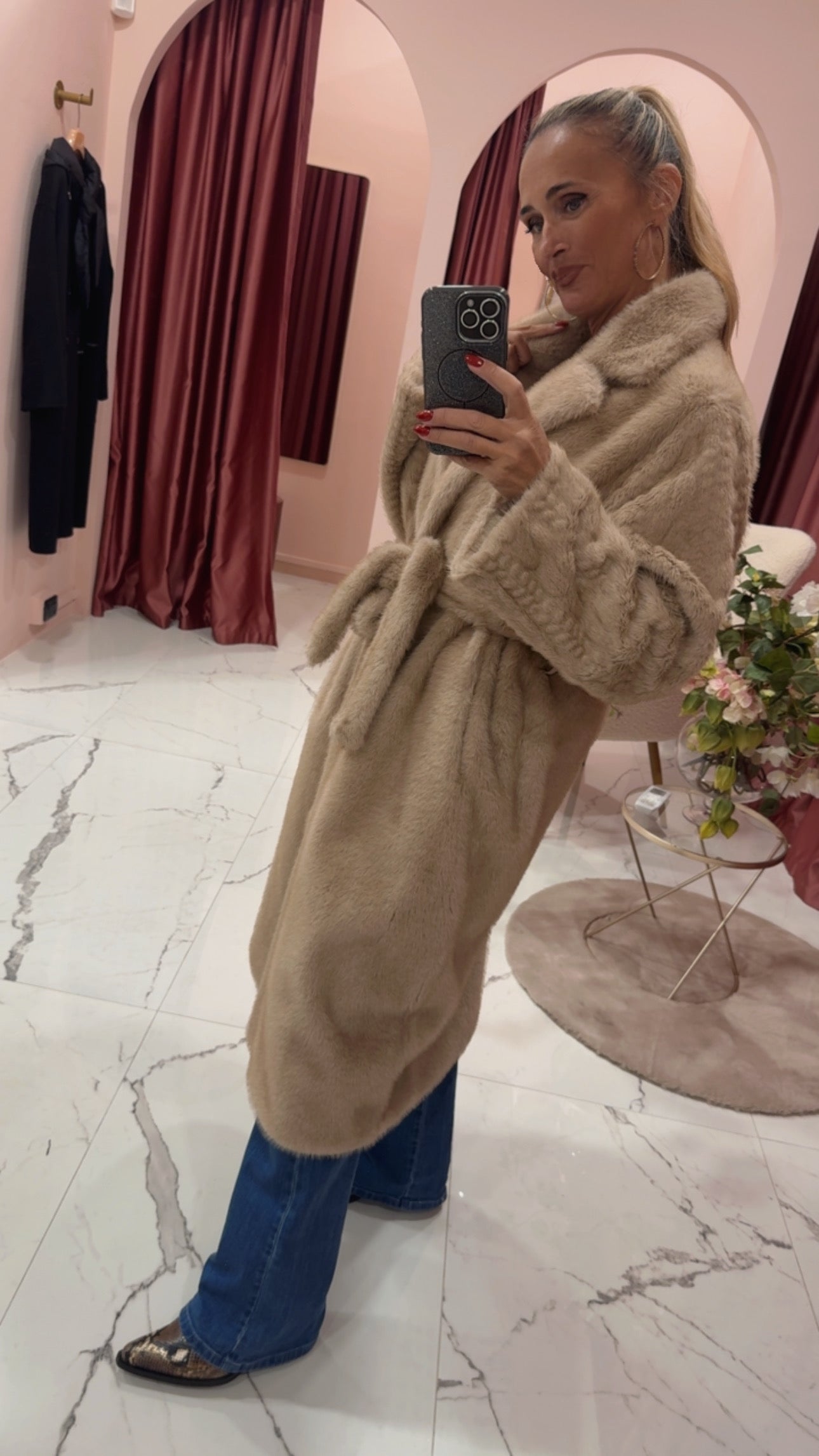 Pelliccia ecologica lunga vicolo