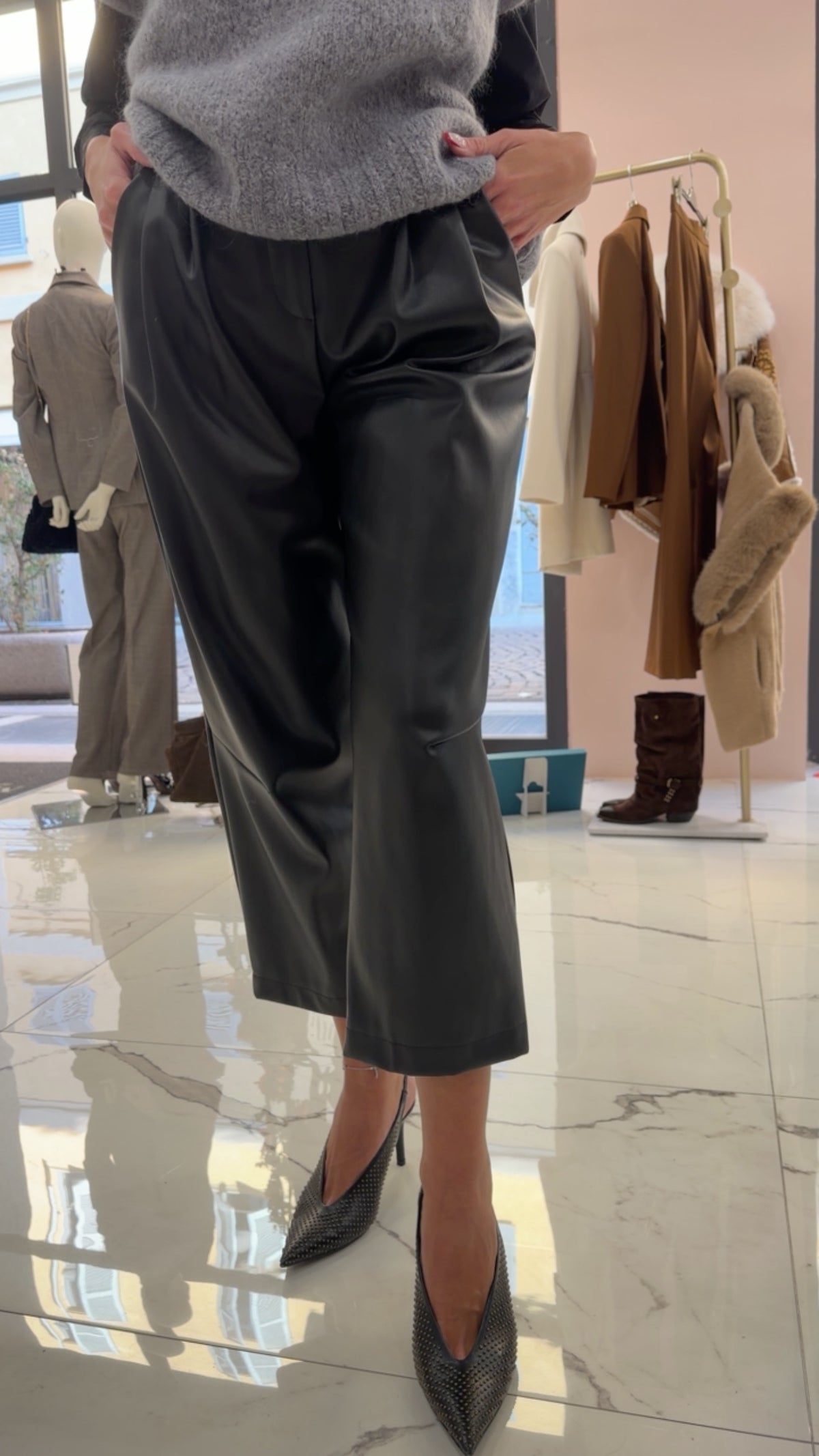 Pantalone ecopelle Dixie