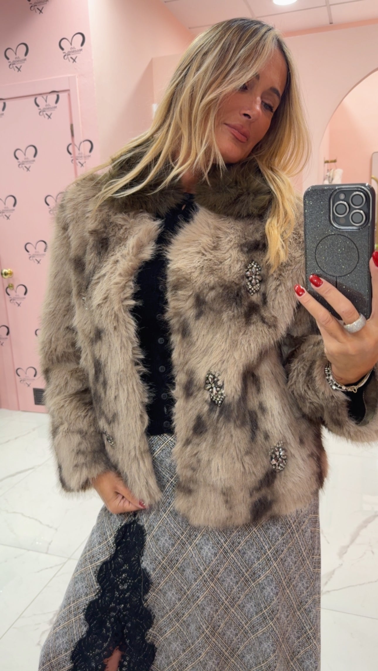 Giubbotto eco pelliccia