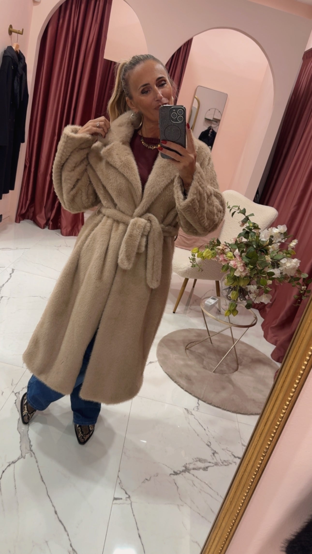 Pelliccia ecologica lunga vicolo