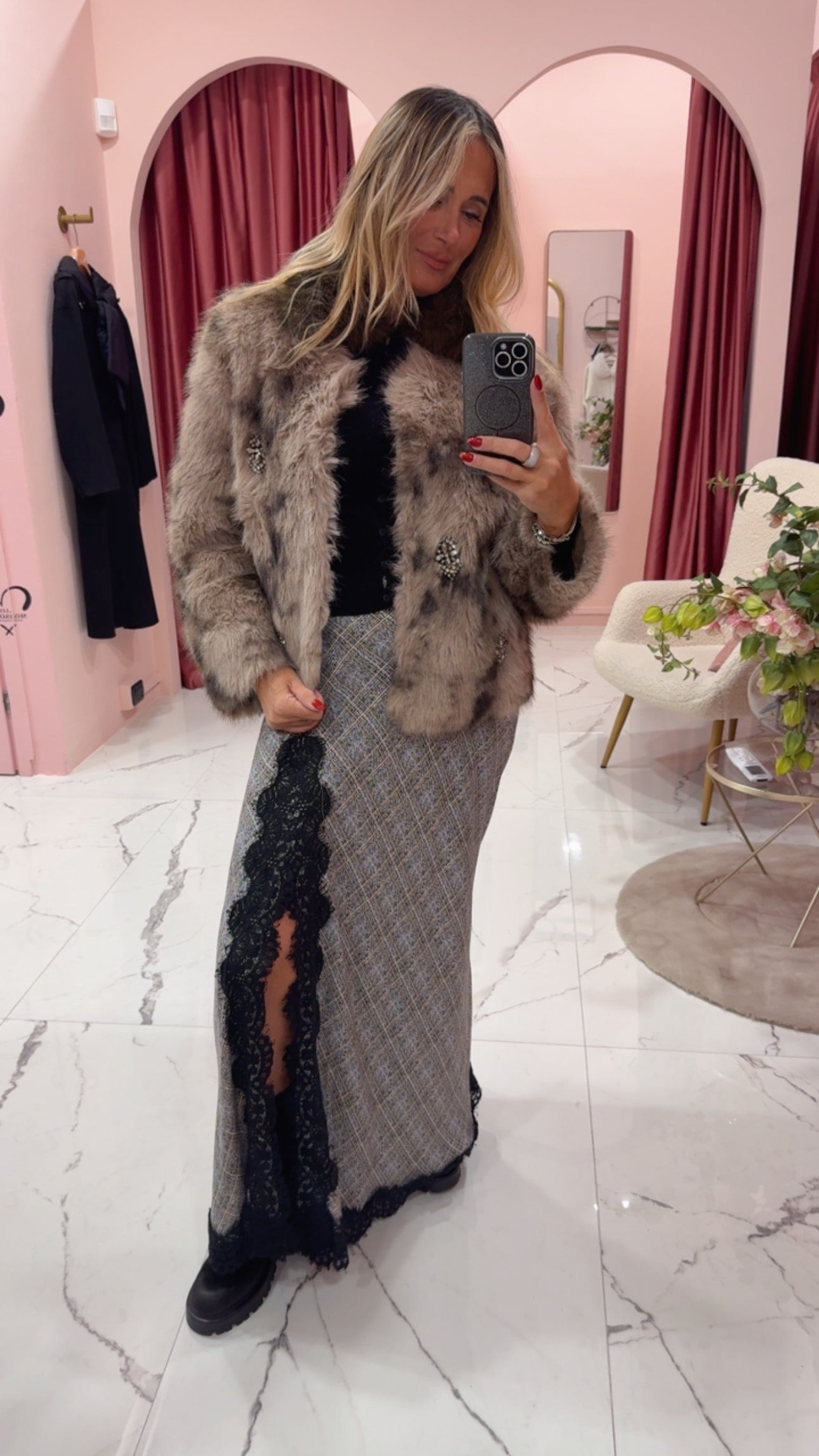 Giubbotto eco pelliccia