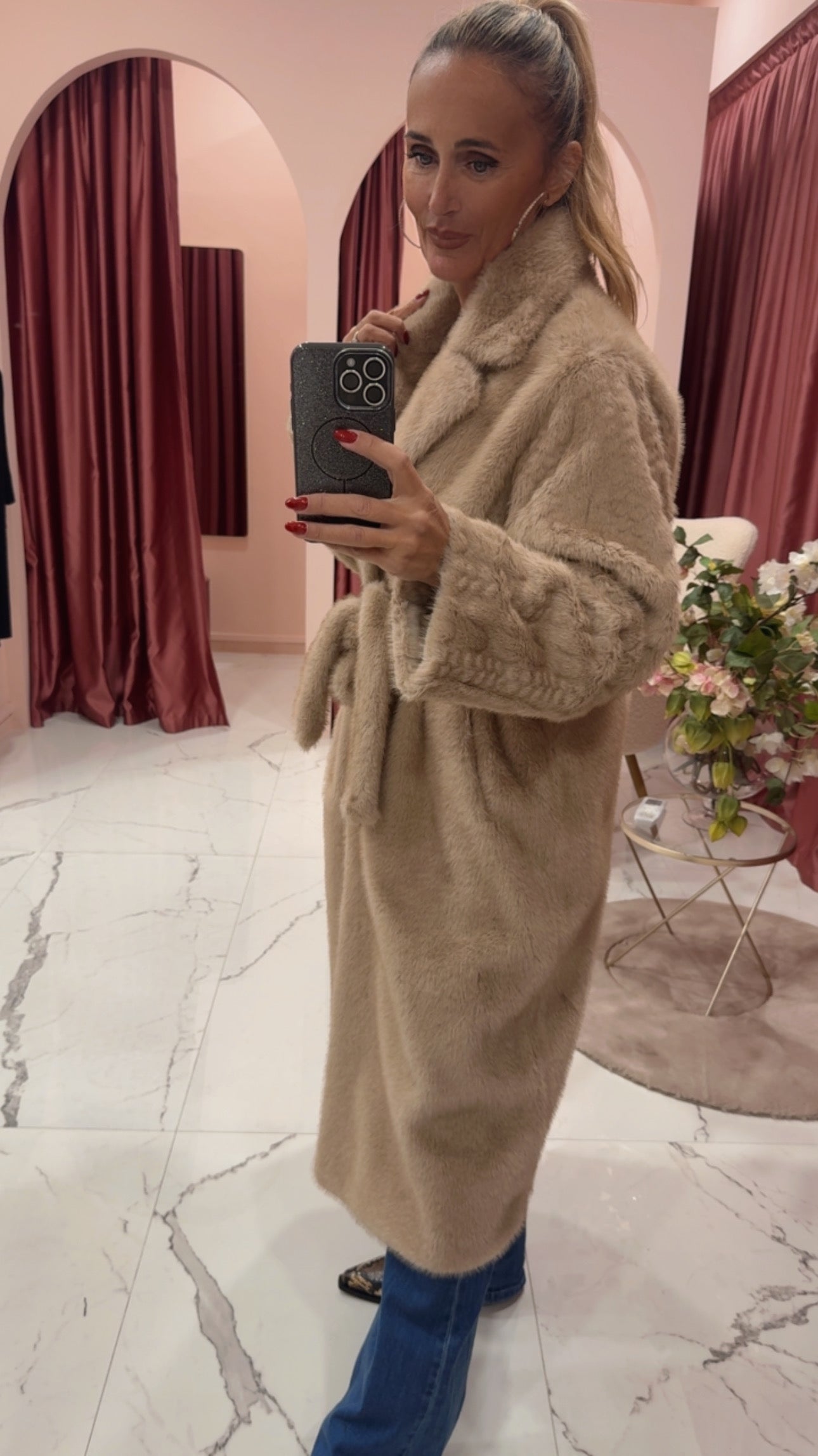 Pelliccia ecologica lunga vicolo