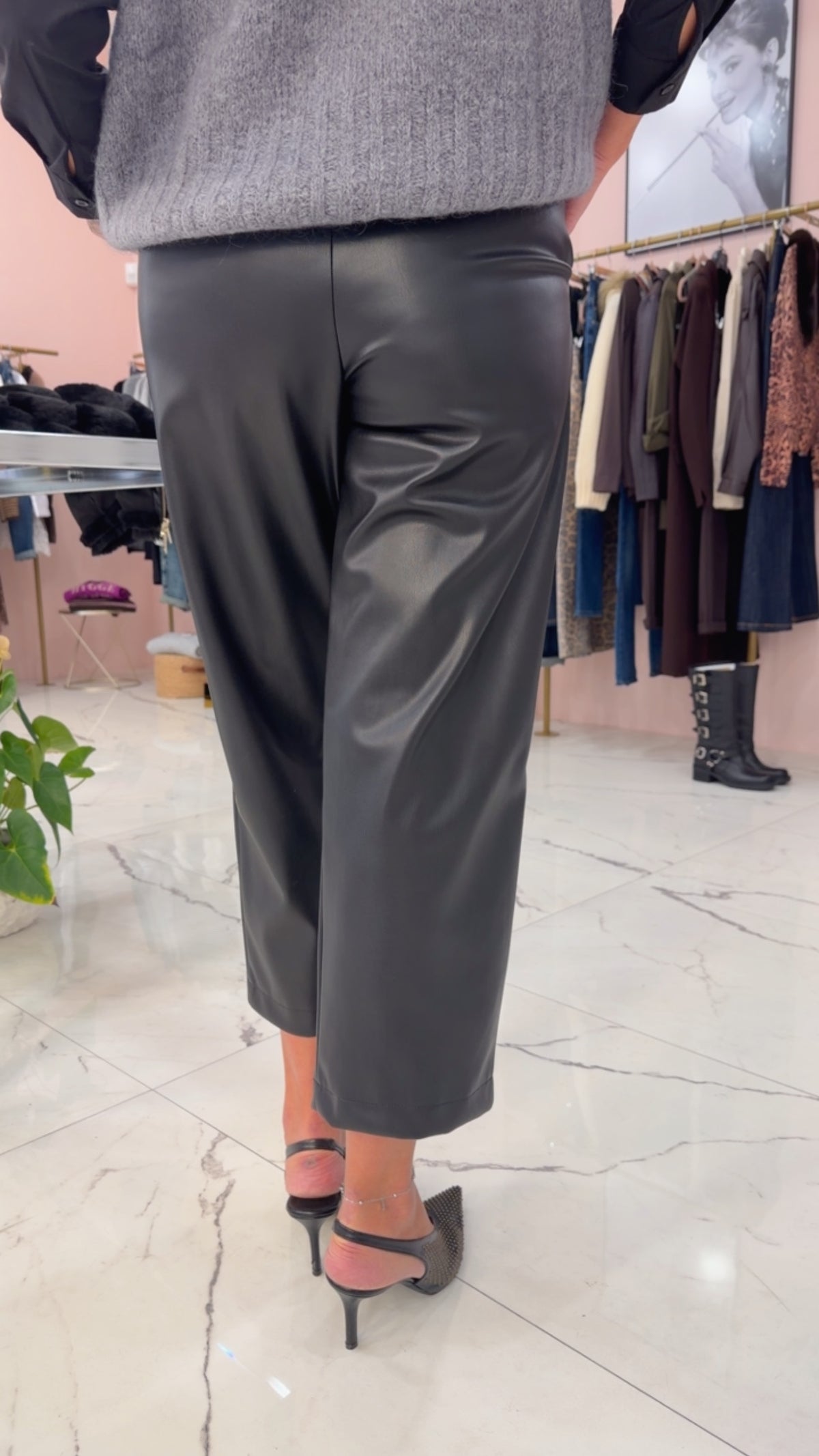 Pantalone ecopelle Dixie
