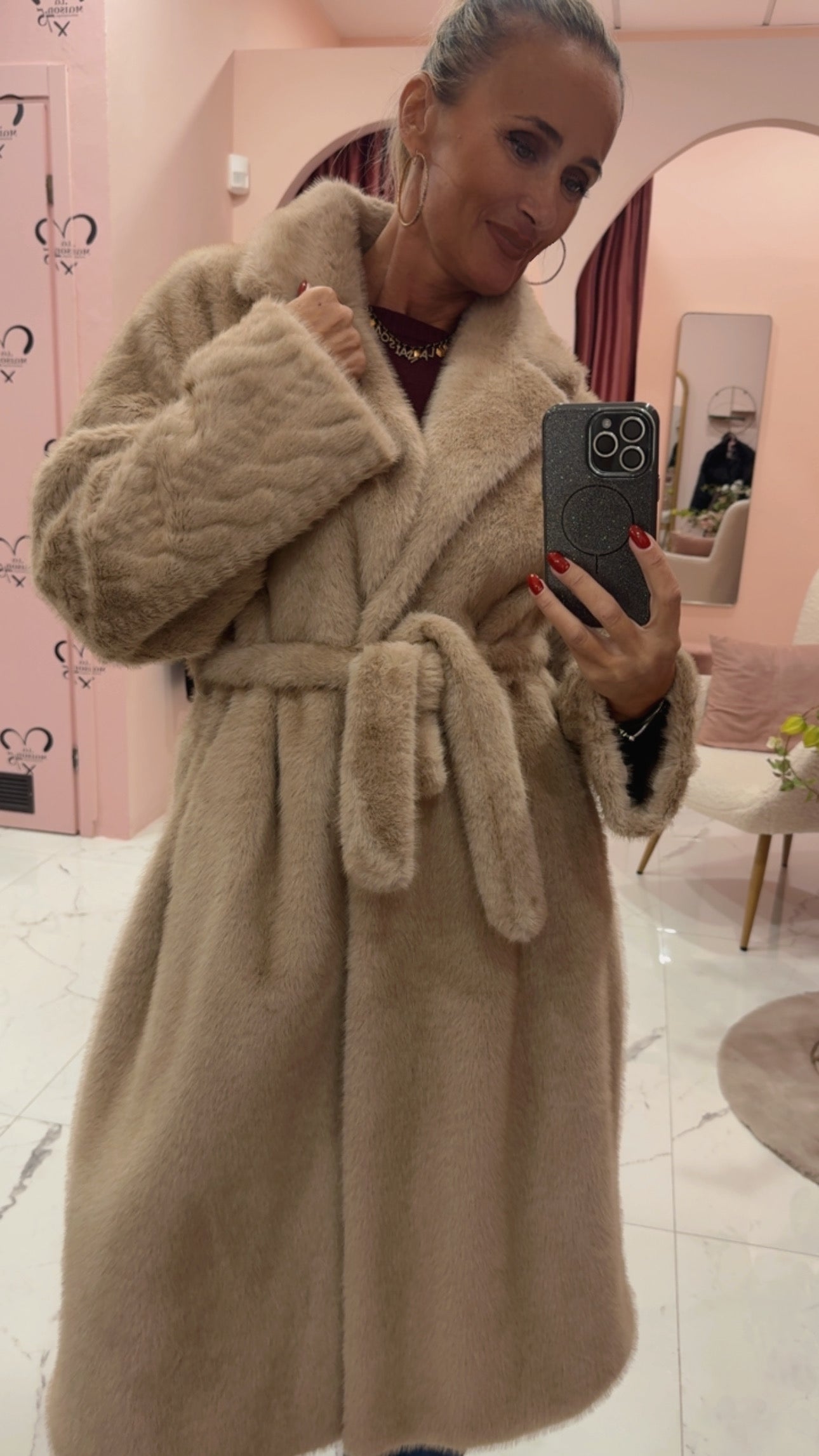 Pelliccia ecologica lunga vicolo