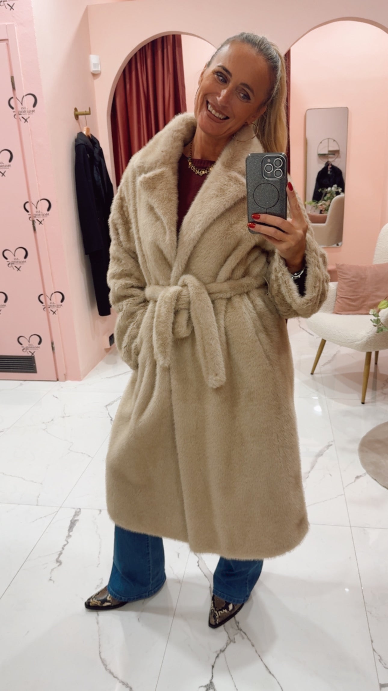 Pelliccia ecologica lunga vicolo