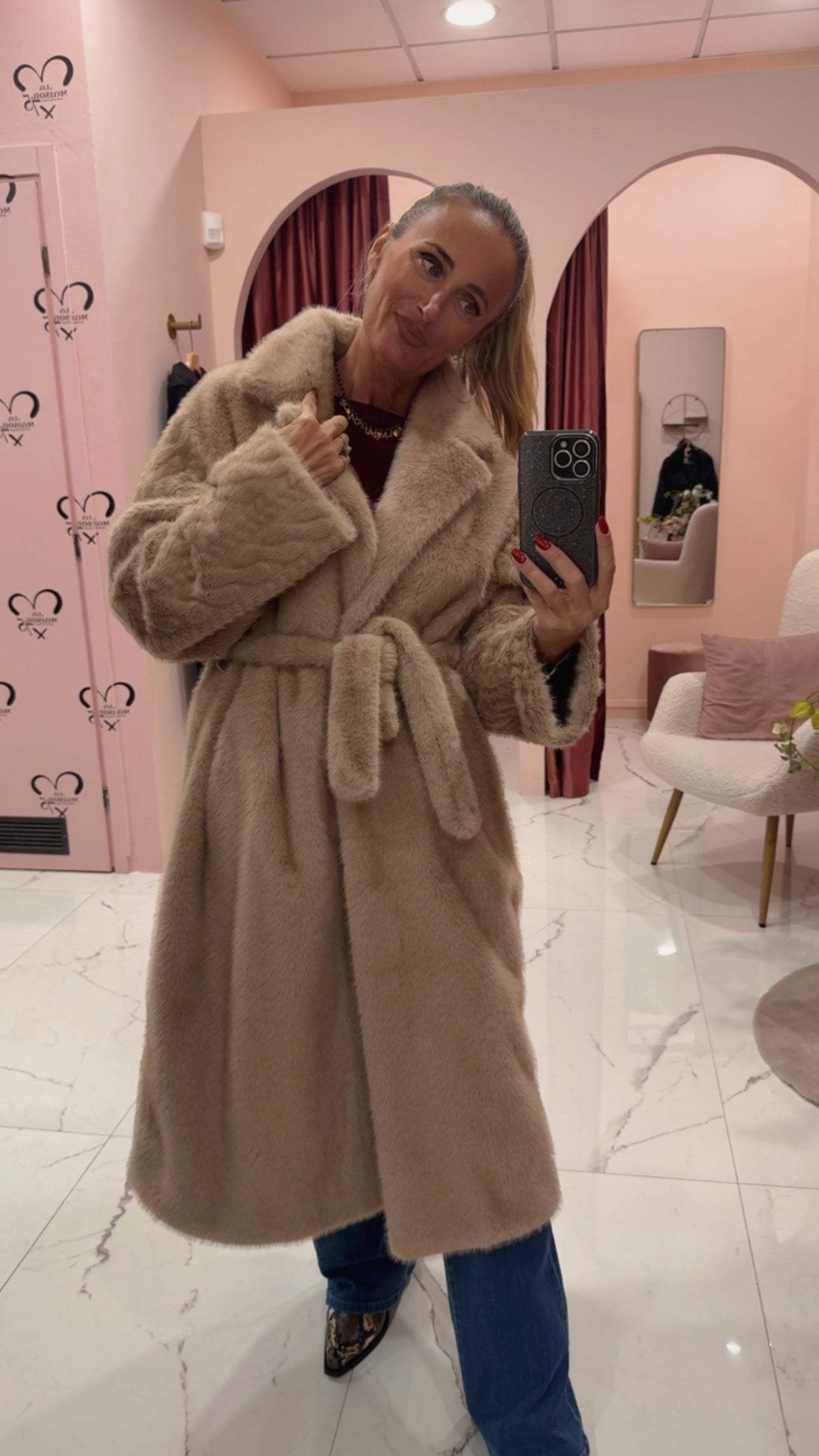 Pelliccia ecologica lunga vicolo