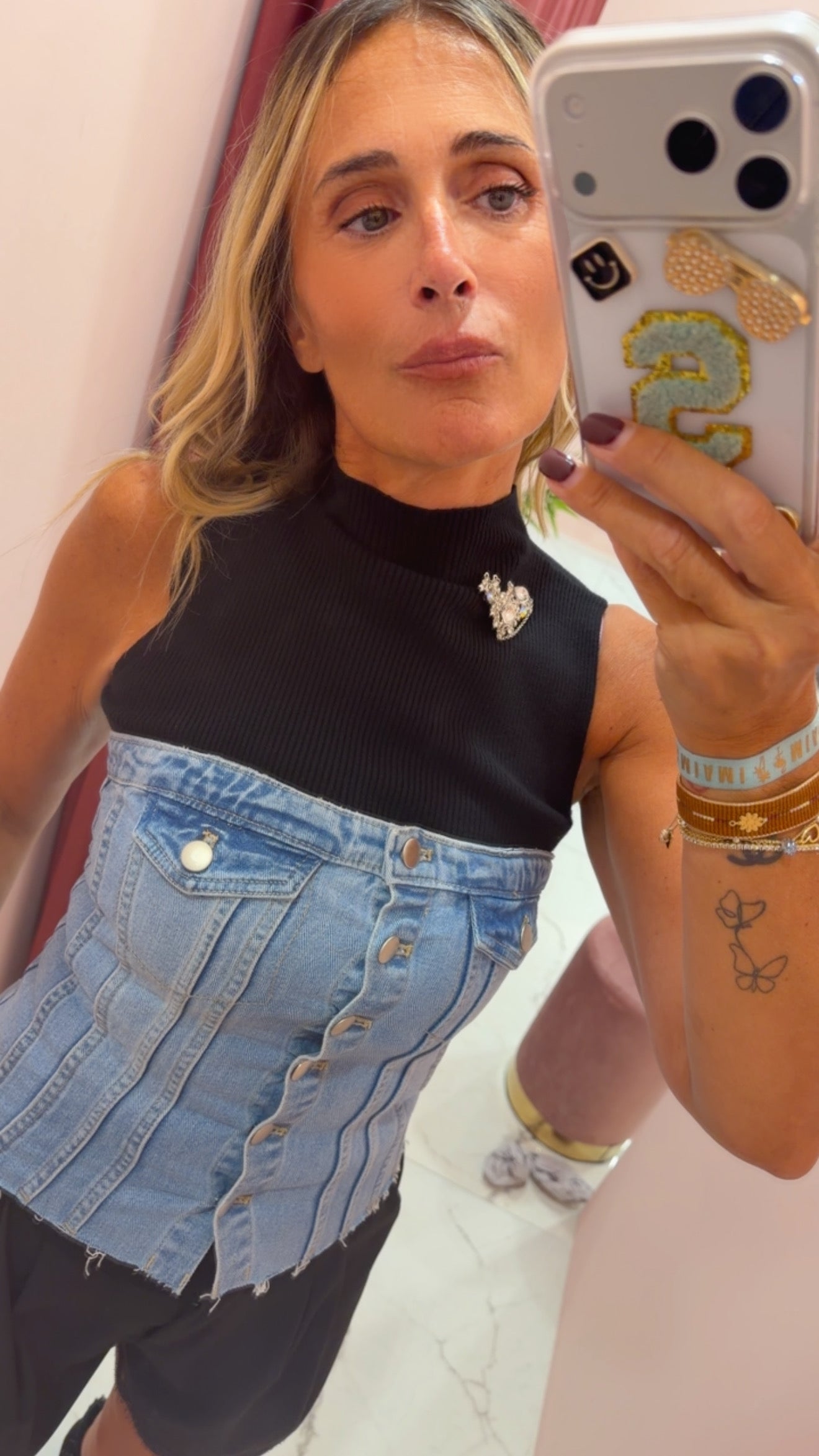 Corpetto denim