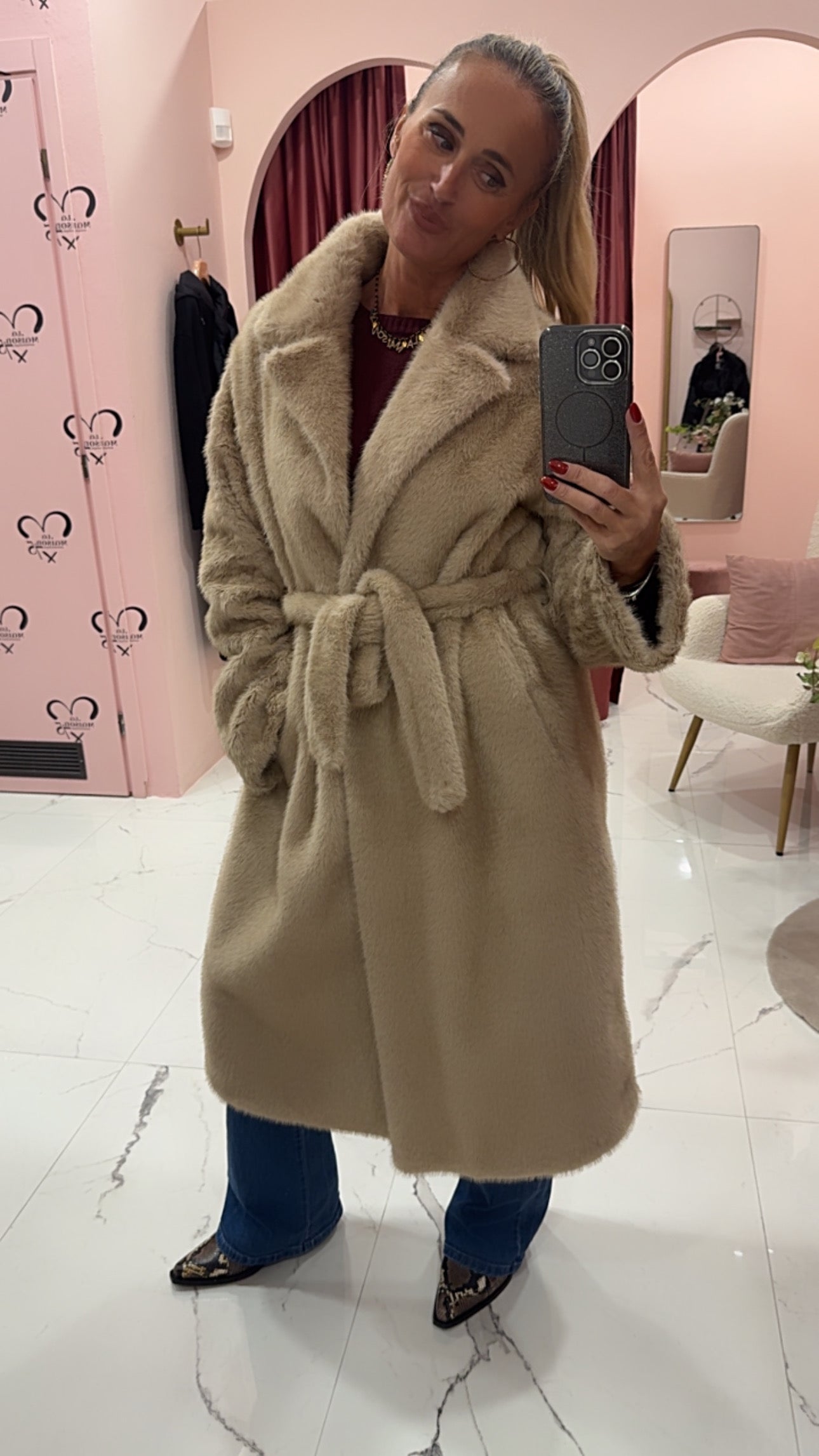 Pelliccia ecologica lunga vicolo