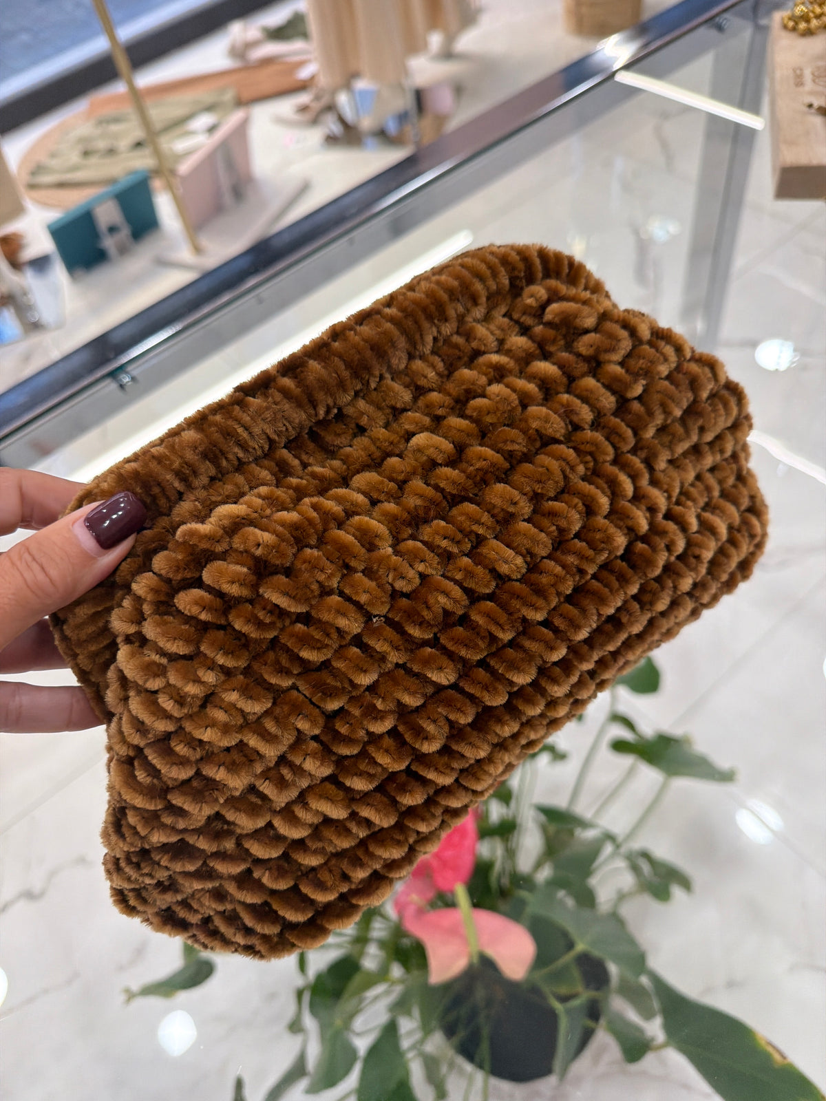 Borsa clach in velluto