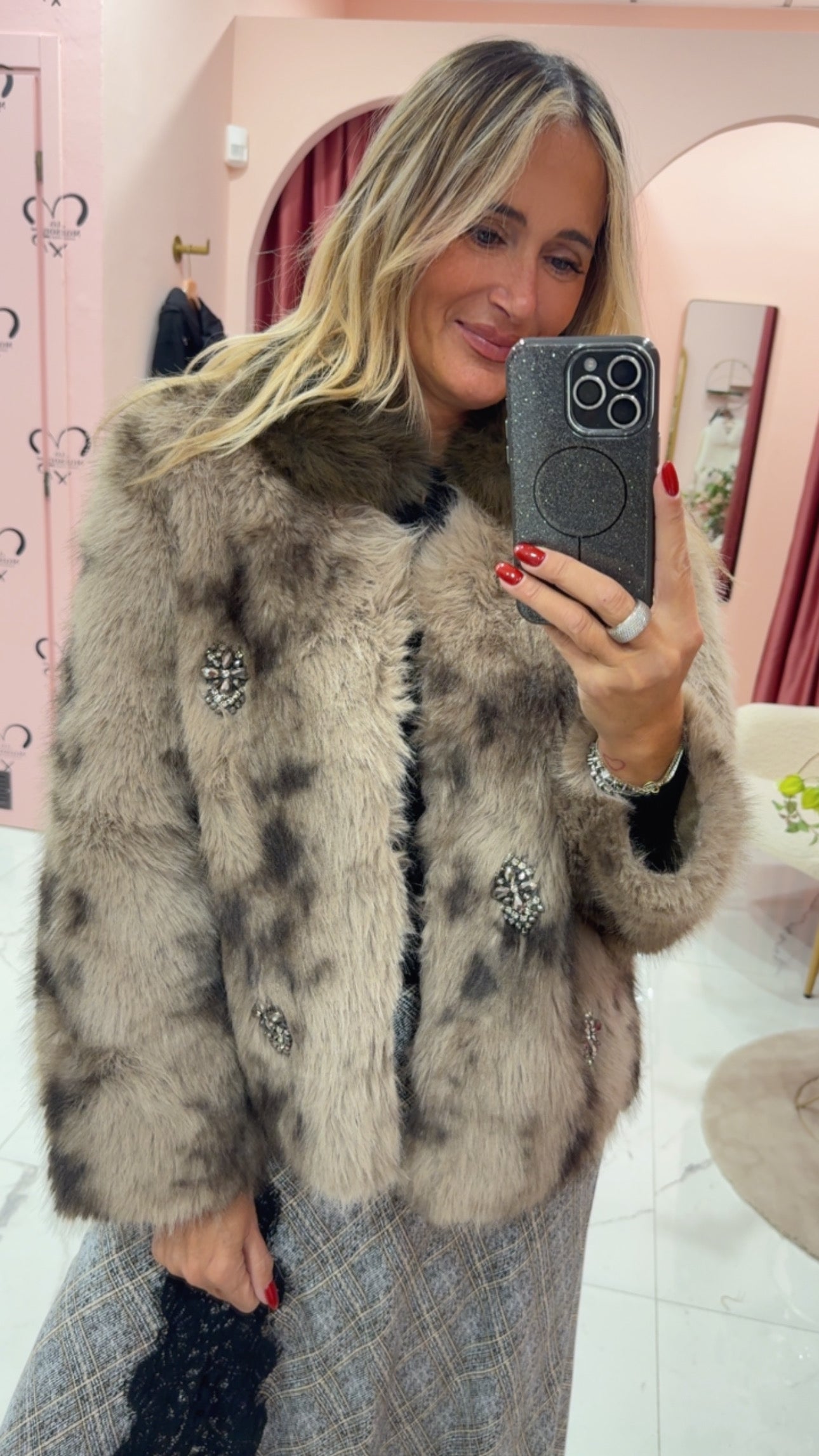 Giubbotto eco pelliccia