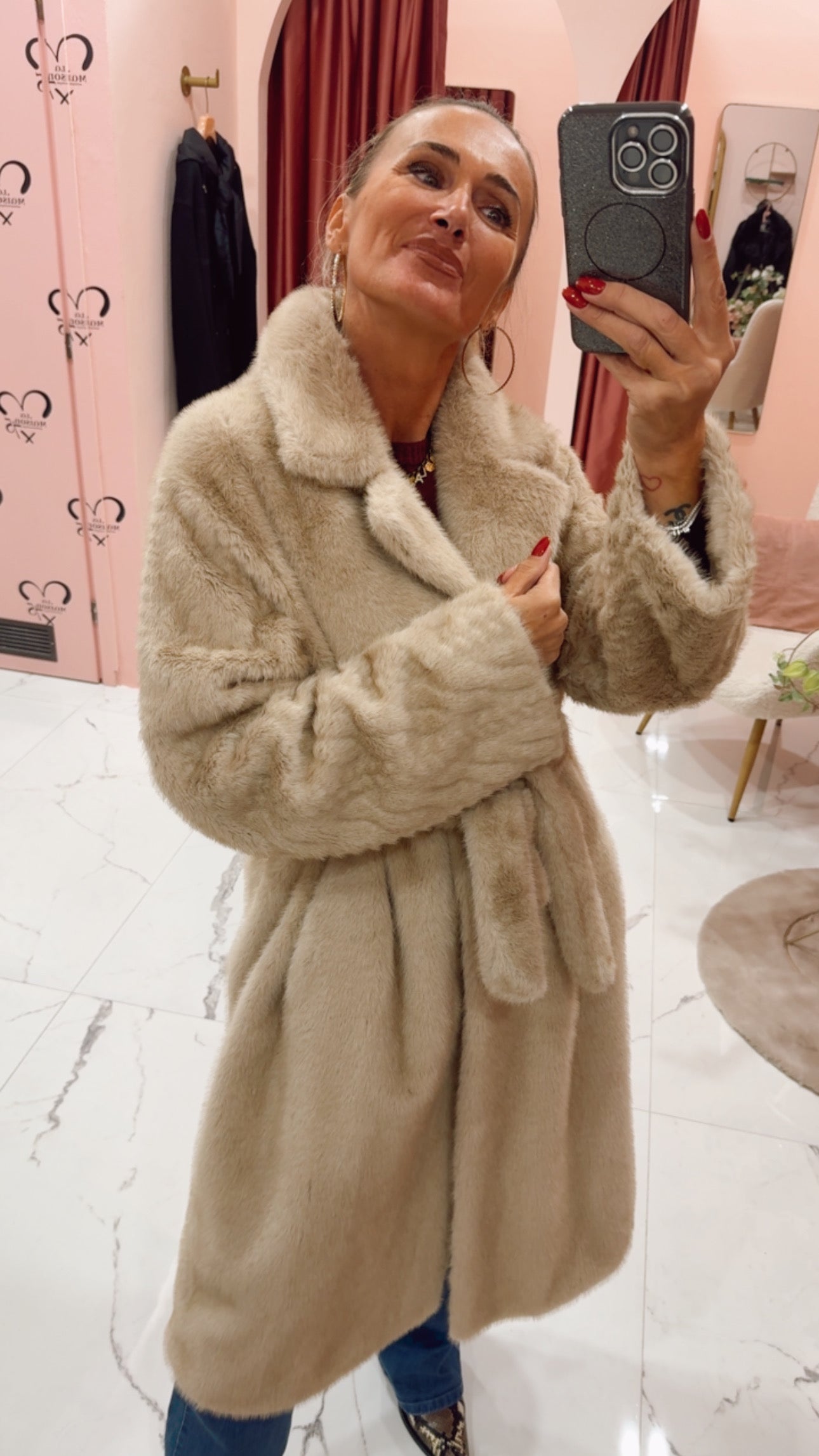 Pelliccia ecologica lunga vicolo