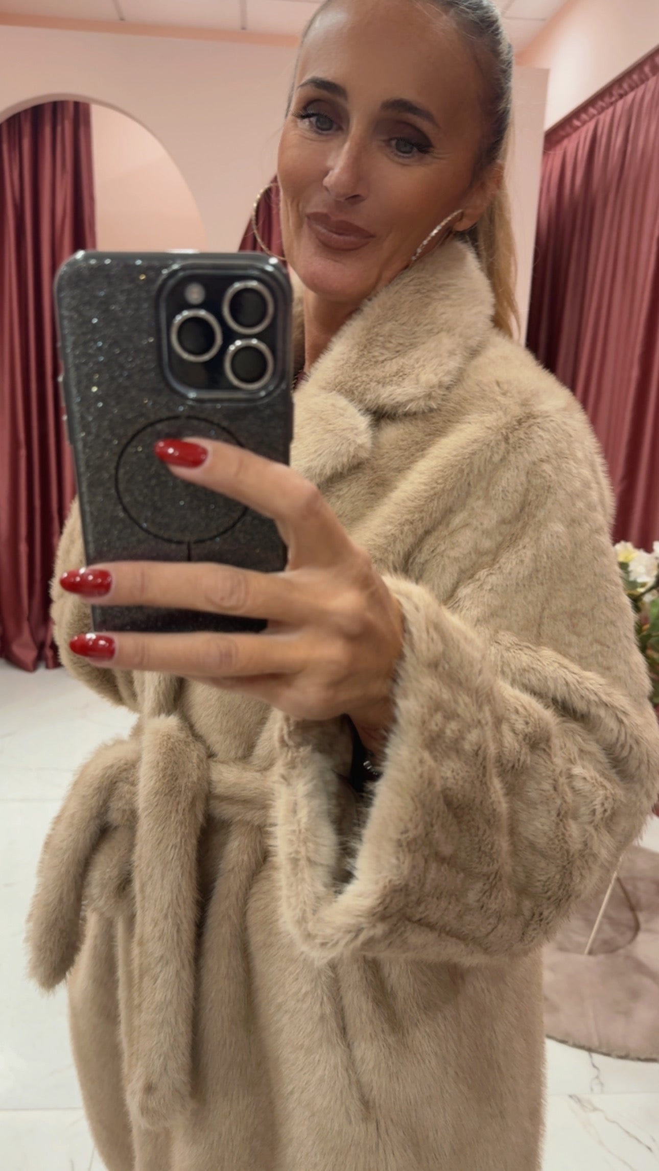 Pelliccia ecologica lunga vicolo