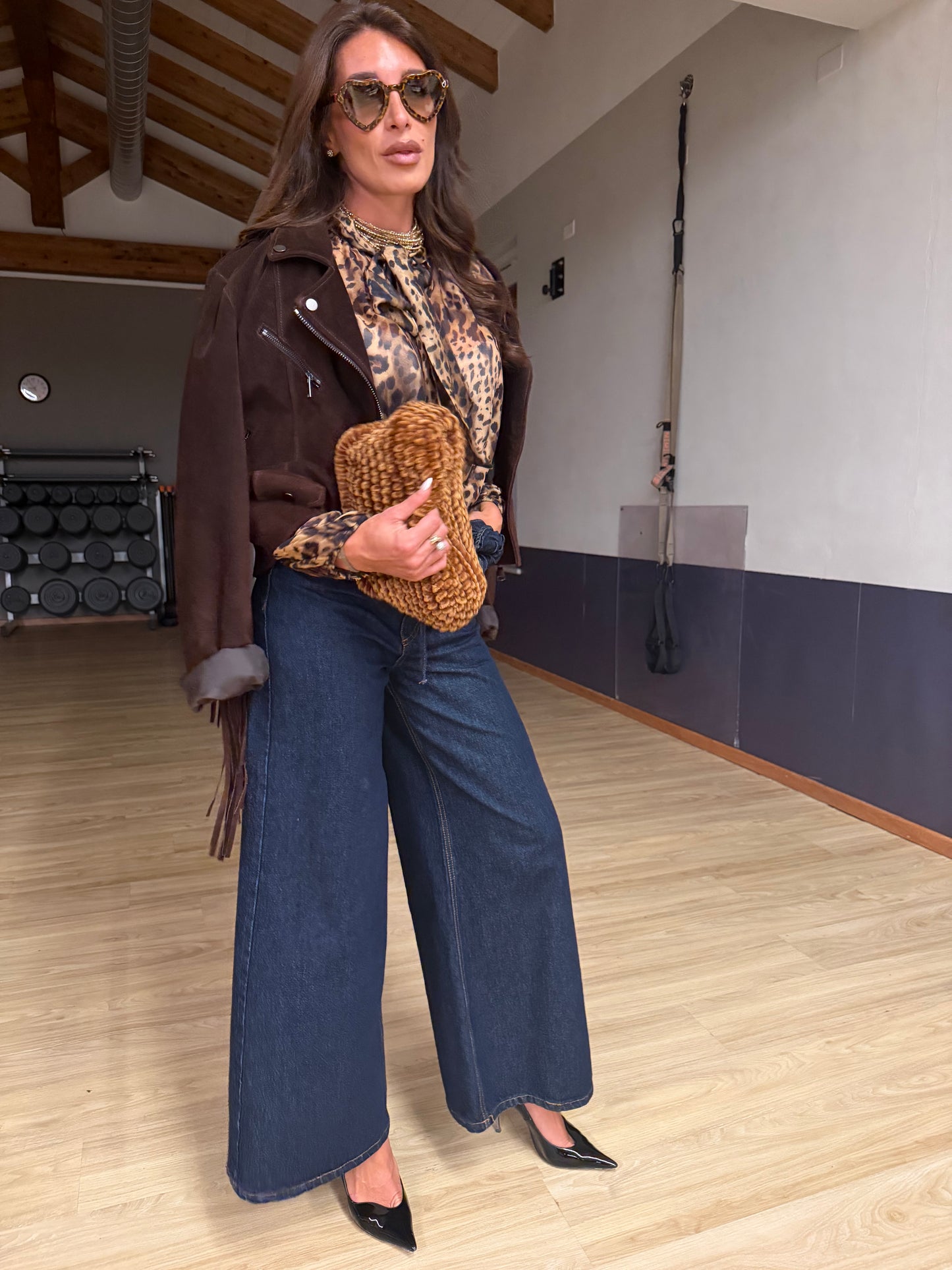 Borsa clach in velluto