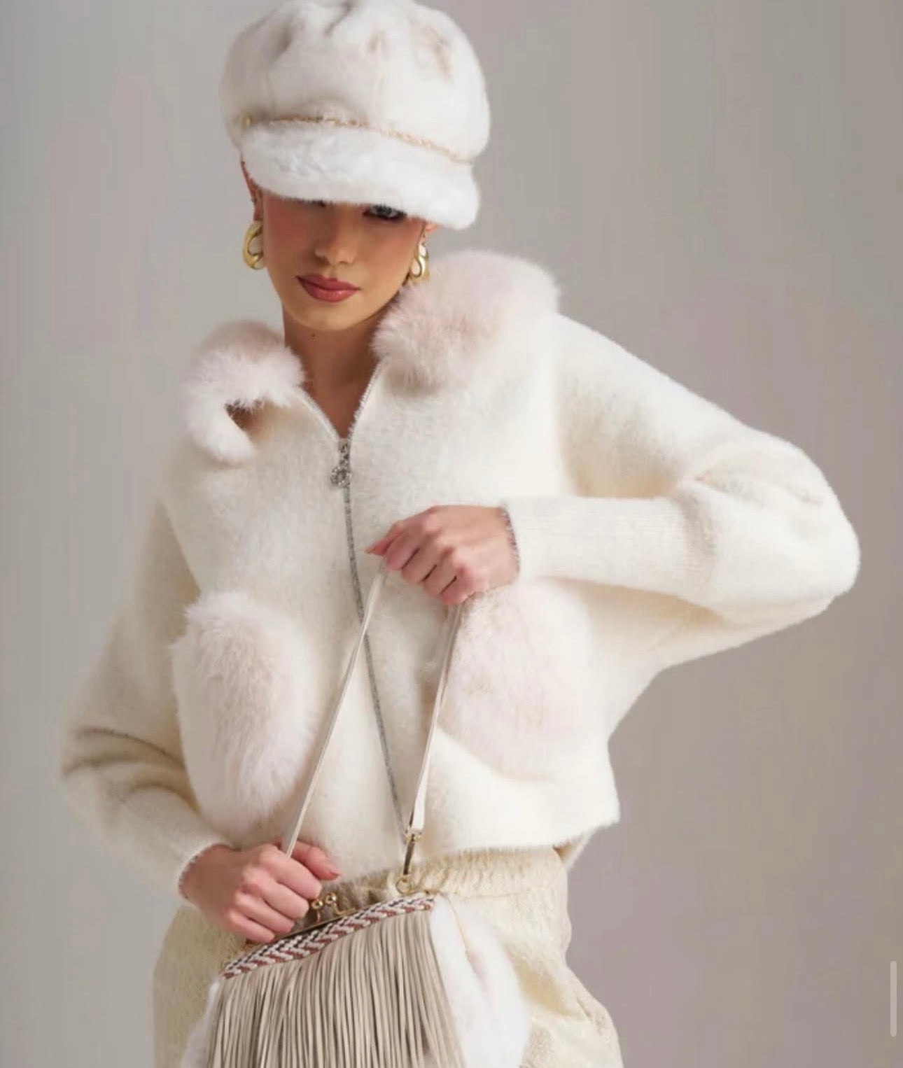 Giubbottino con ecopelliccia