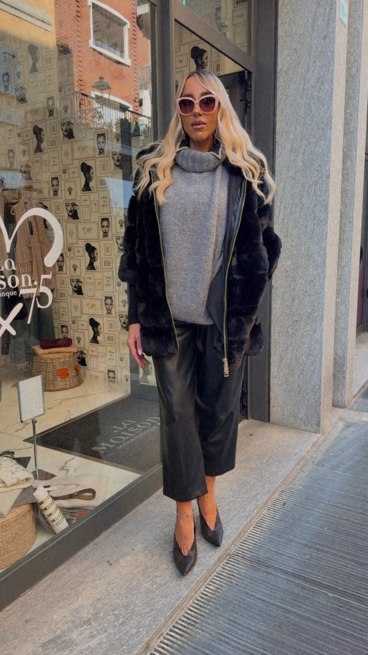 Pantalone ecopelle Dixie