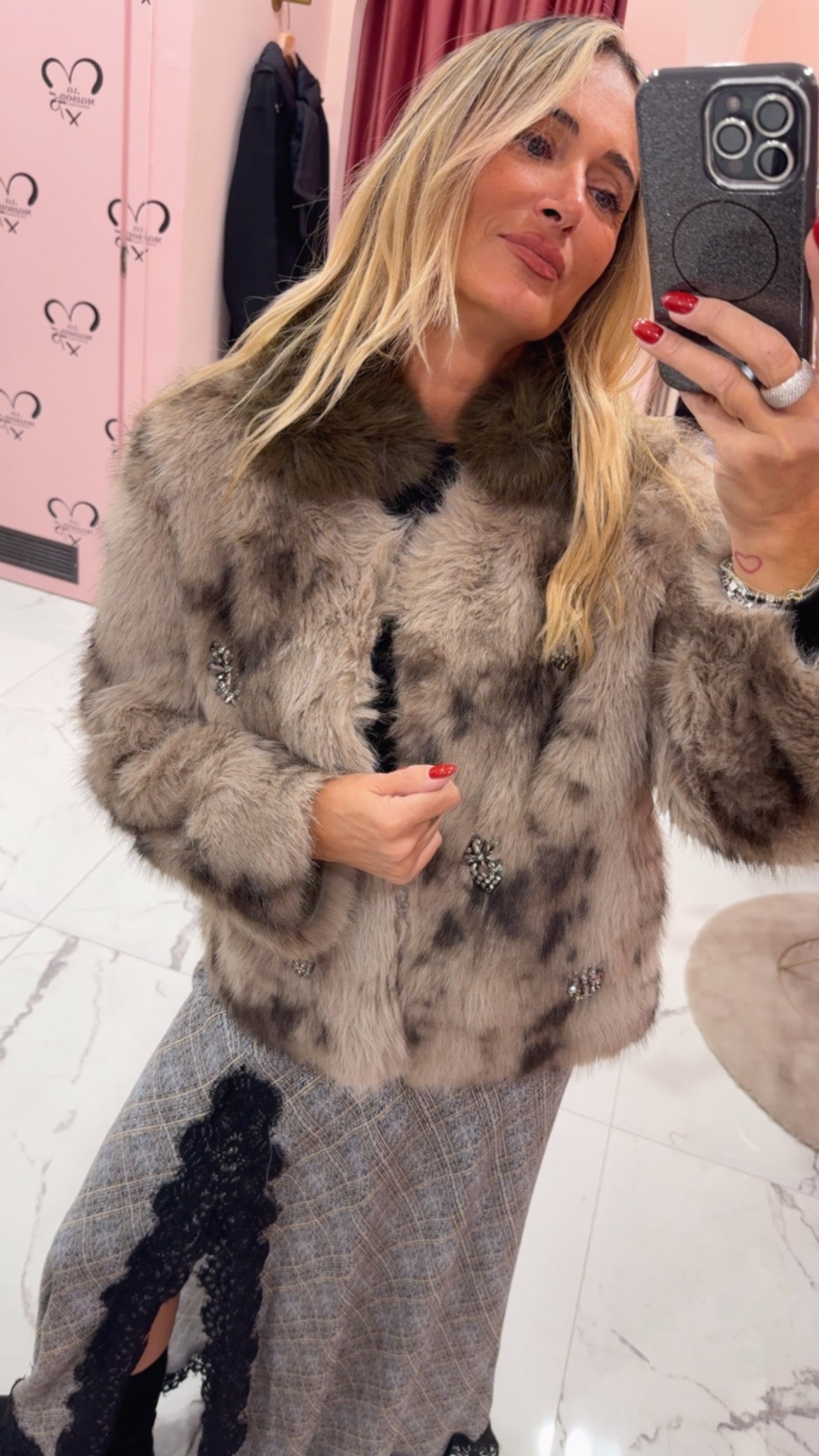 Giubbotto eco pelliccia