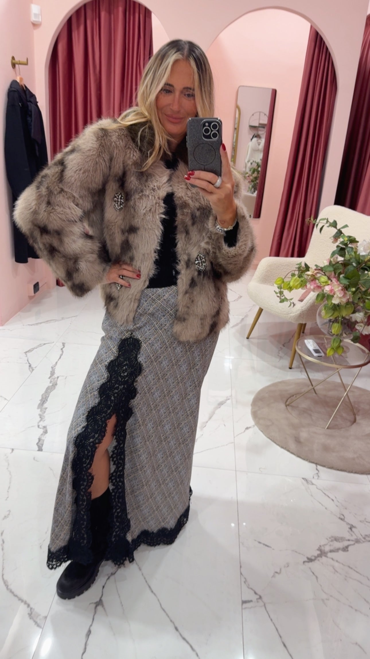 Giubbotto eco pelliccia