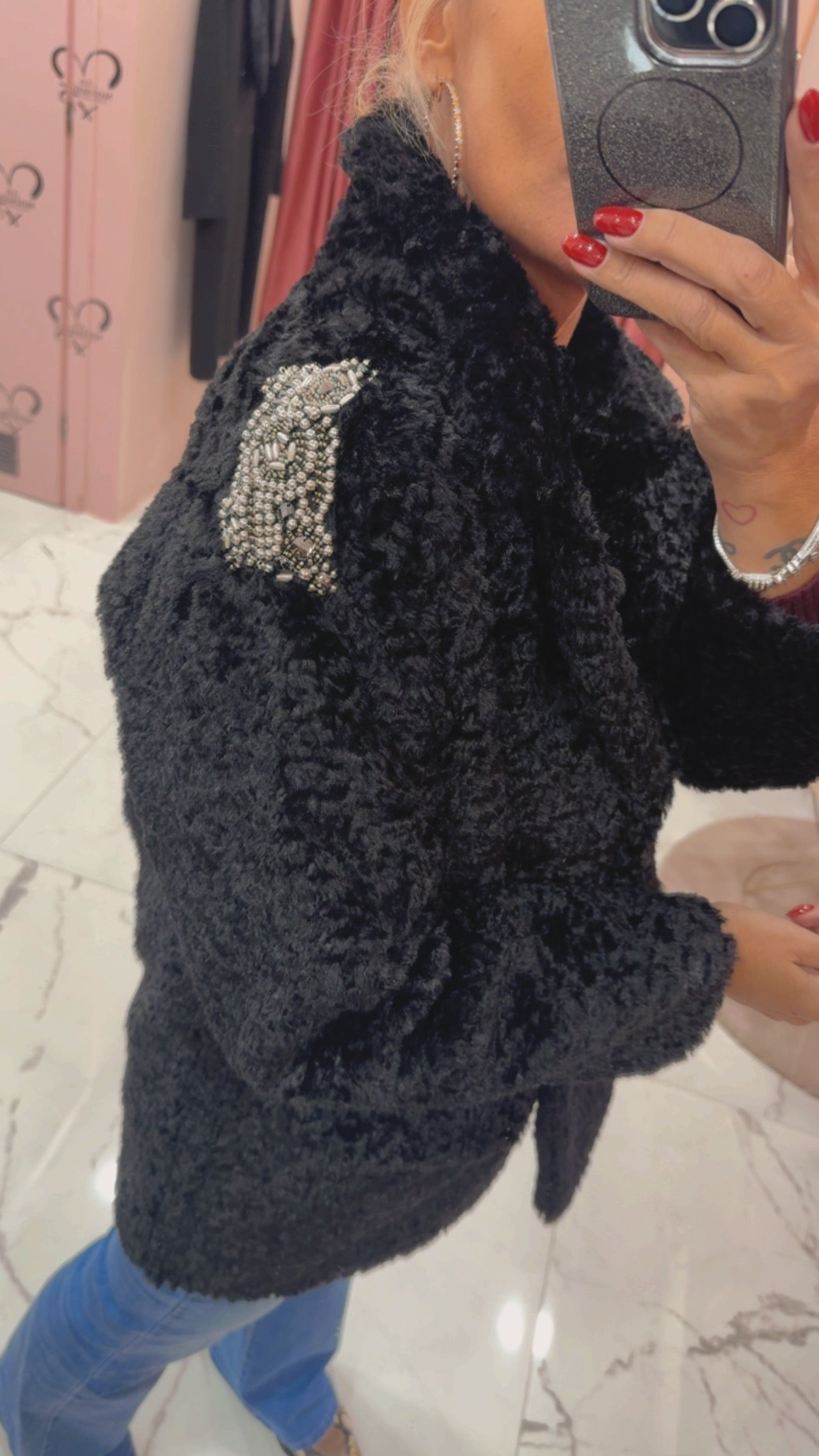 Giaccone eco con applicazioni