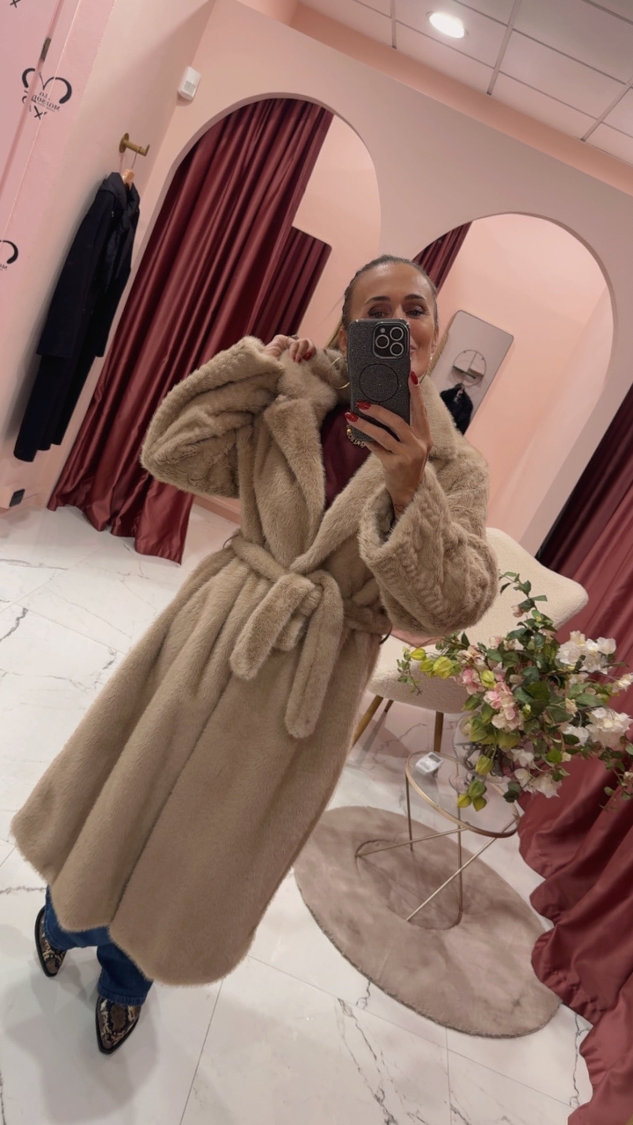 Pelliccia ecologica lunga vicolo