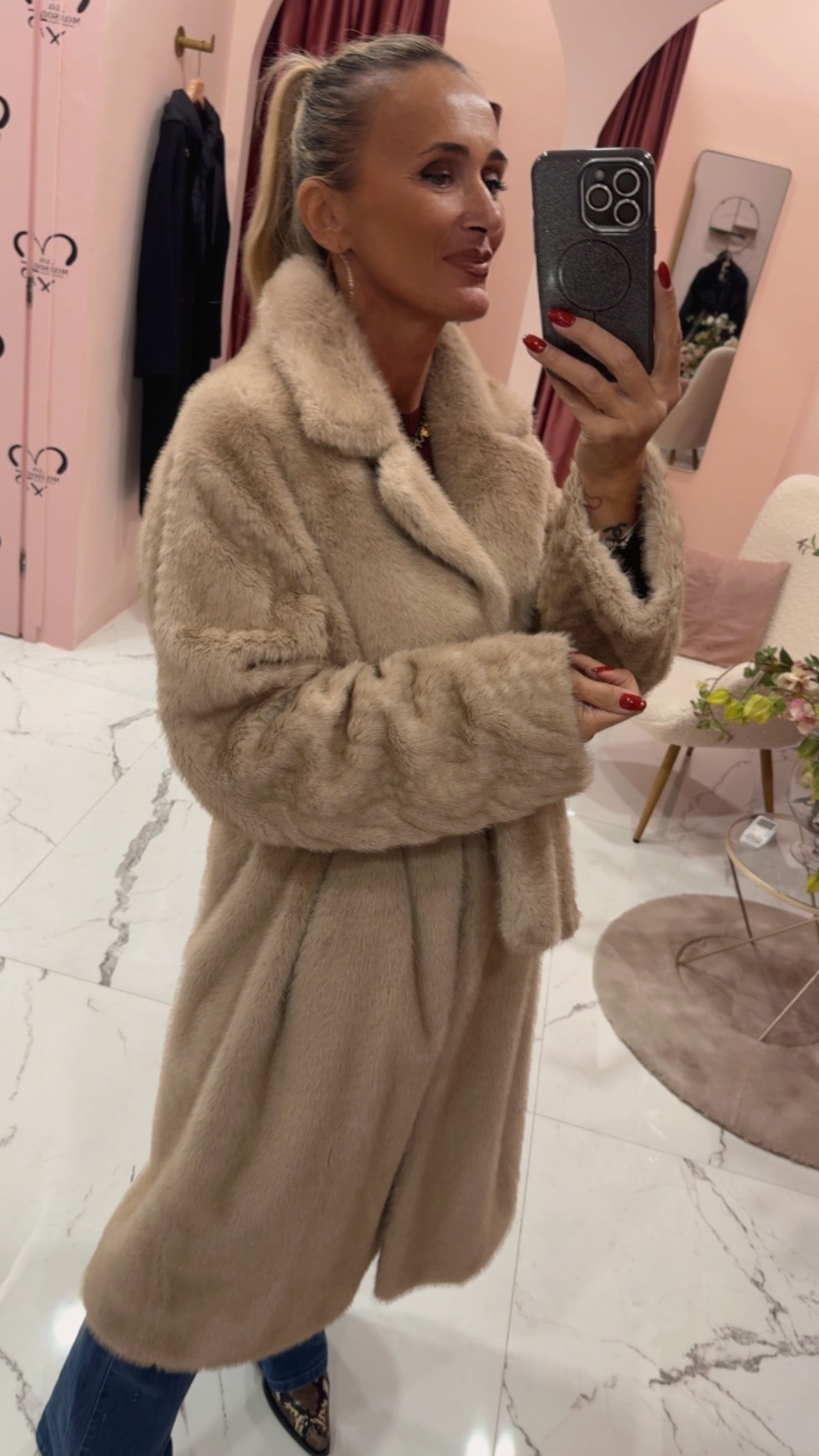 Pelliccia ecologica lunga vicolo