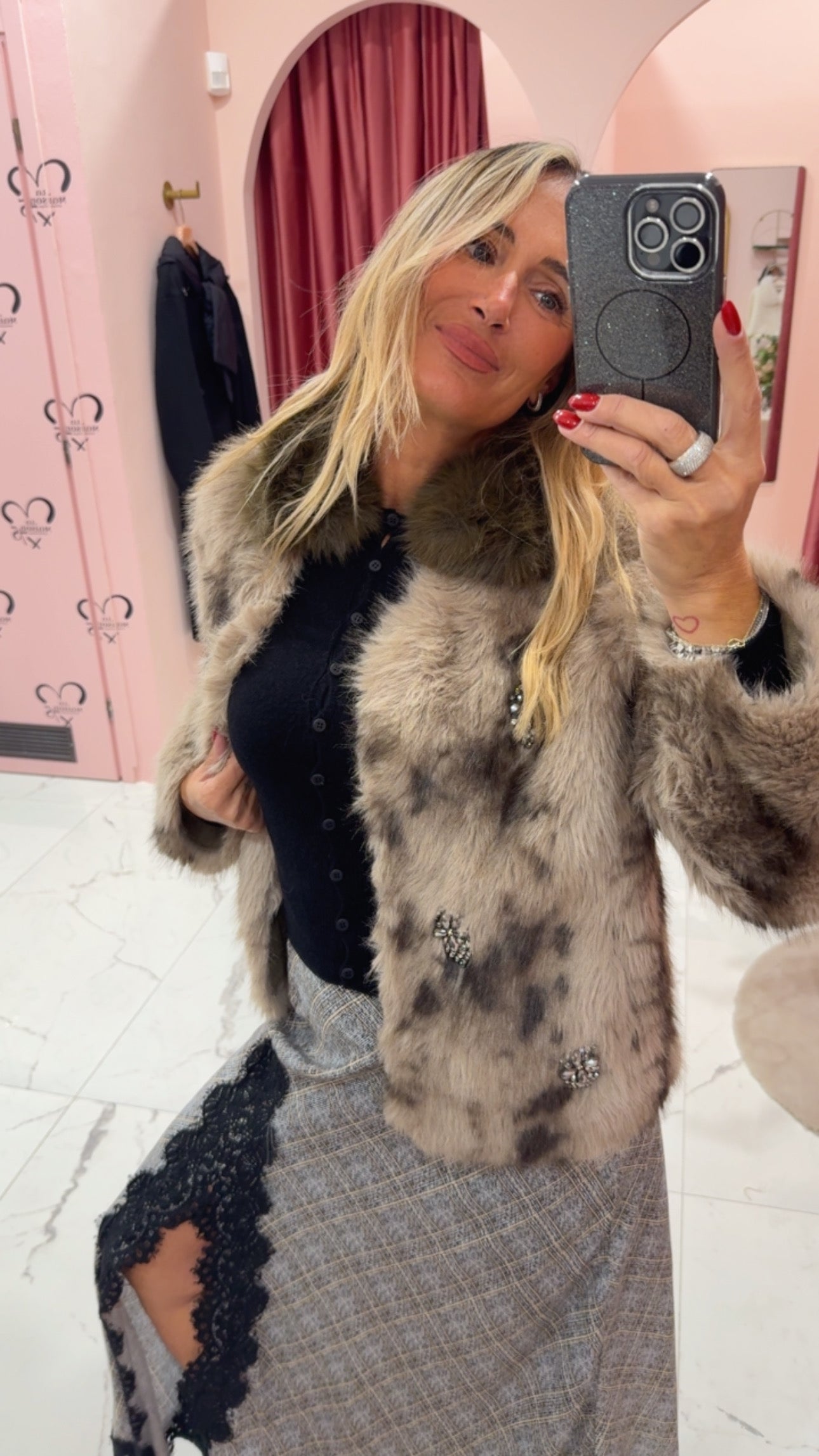 Giubbotto eco pelliccia